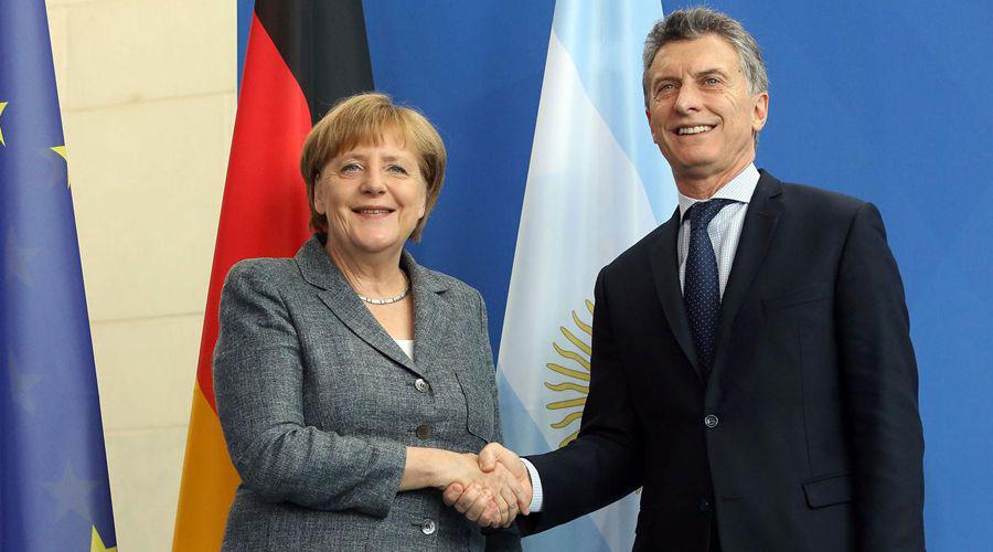 Merkel podriacutea visitar a Macri en junio