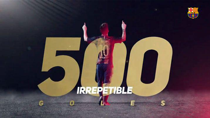 Barccedila le dedicoacute un emotivo video a Messi por sus 500 goles