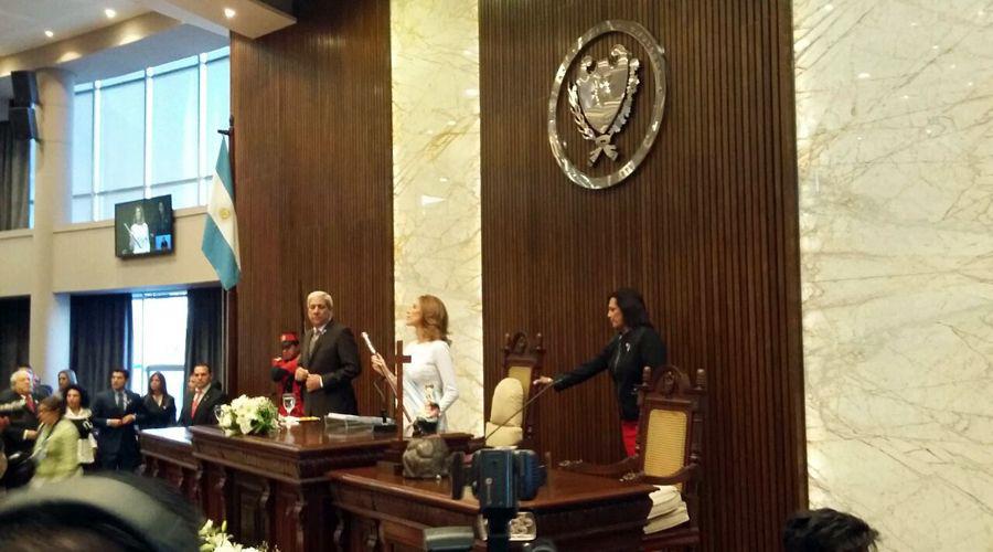 La gobernadora Claudia de Zamora emitioacute su mensaje anual