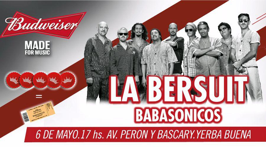 Ya estaacuten los ganadores de los pares de entradas para ver a Bersuit y Babasoacutenicos