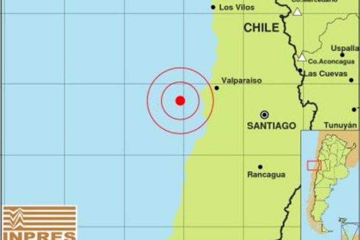 Chile no para de temblar- mapa del epicentro
