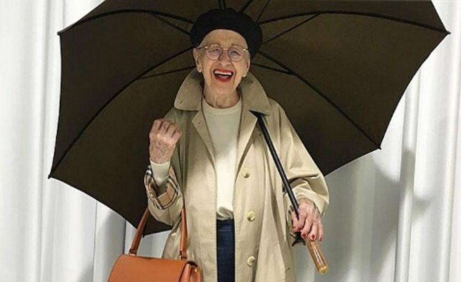Una abuela de 95 antildeos es icono de moda en Instagram