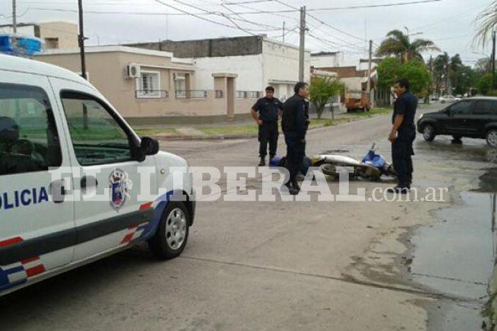 Tras el accidente el motociclista fue trasladado al Hospital Regional