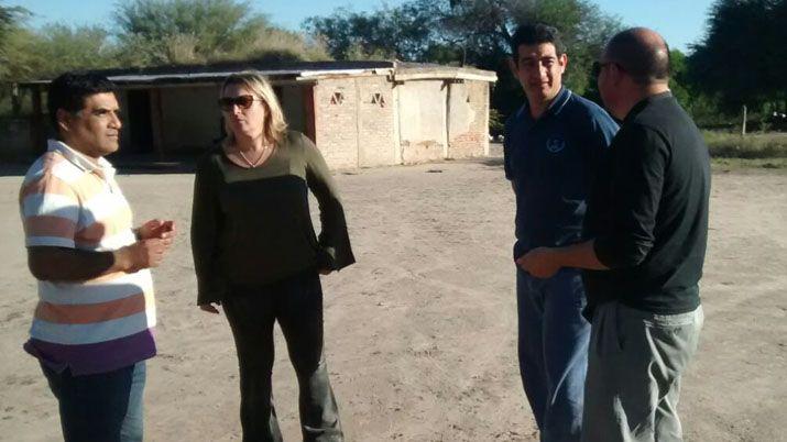 Al fondo se ve la vivienda donde se cometió el crimen de la mujer Teresa Lobato
