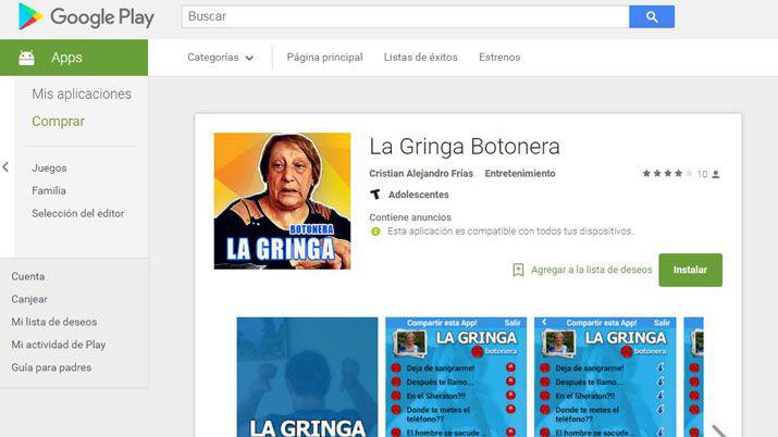 La Gringa ya tiene su aplicación en Google Play