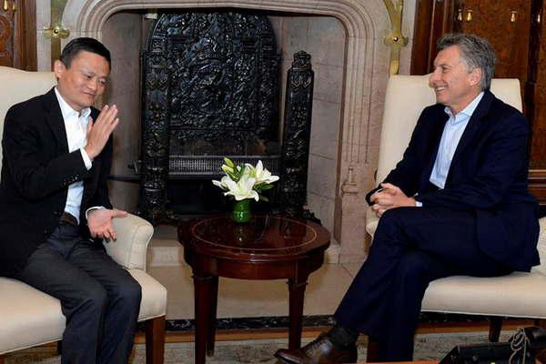 El Presidente recibioacute al empresario chino Jack Ma fundador de Alibaba