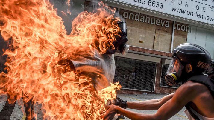 Venezuela- La imagen de la represioacuten que dio la vuelta al mundo