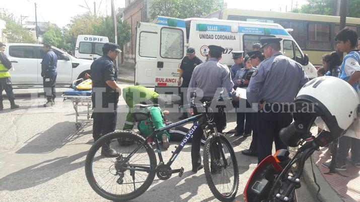 Fuerte choque dejoacute a una mujer herida