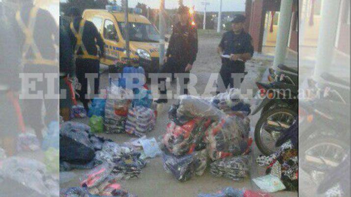 Secuestran casi 100 mil pesos en mercadería ilegal