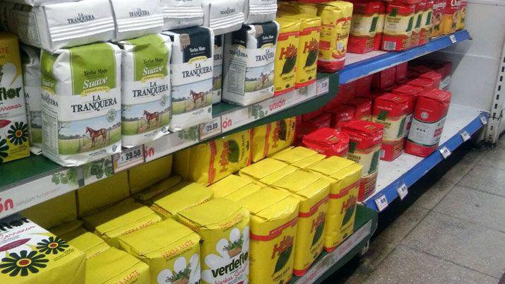 Subioacute la yerba mate 4-en-porciento- en  Precios Cuidados y maacutes de 10-en-porciento-  en marcas por fuera del programa 
