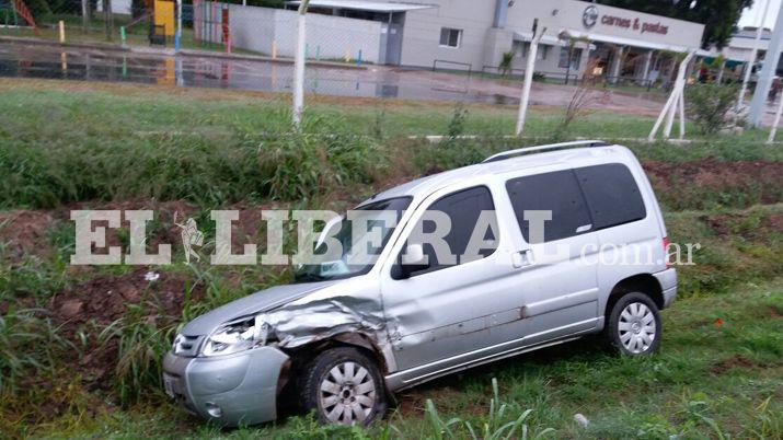 Solo dantildeos materiales en violento choque sobre ruta 34