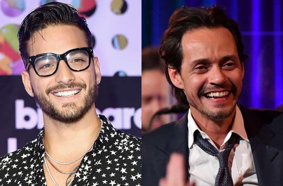 El beso entre Marc Anthony y Maluma generoacute revuelo en Instagram