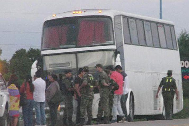 Los transportes fueron interceptados por los efectivos de Gendarmería