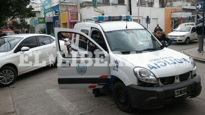 Espectacular triple choque en pleno centro de Santiago