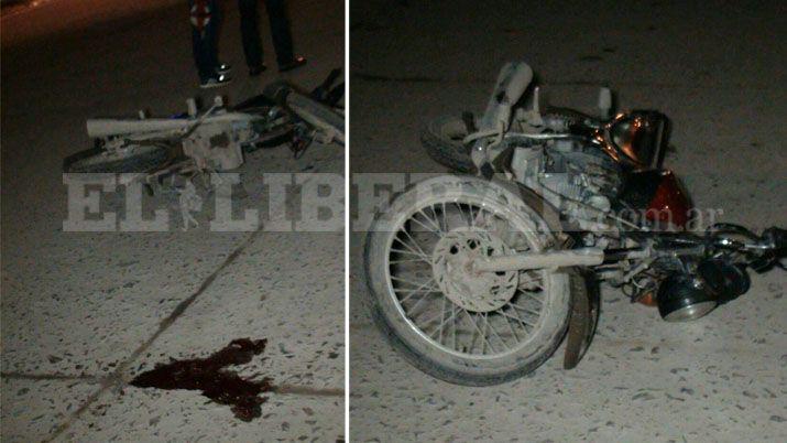 Peatón sufrió graves heridas al ser embestido por una moto
