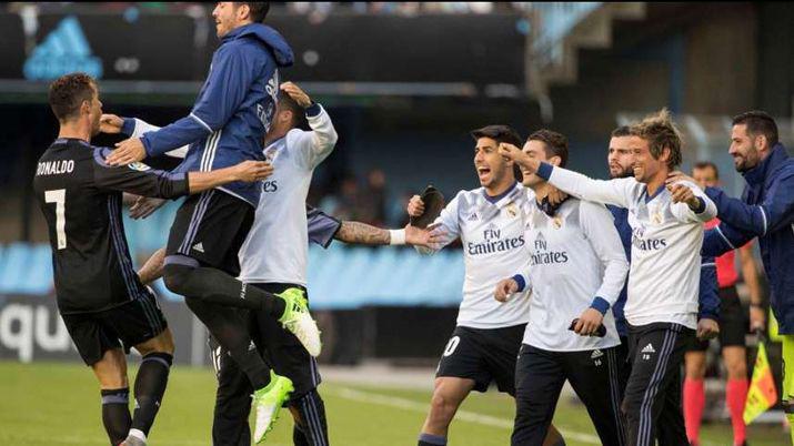Real Madrid goleó al Celta y acaricia el título