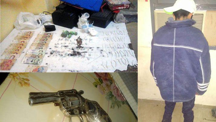 Detienen a menor con maacutes de 100 envoltorios de droga y una pistola