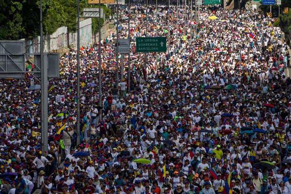 La marcha opositora Somos millones fue dispersada en Venezuela