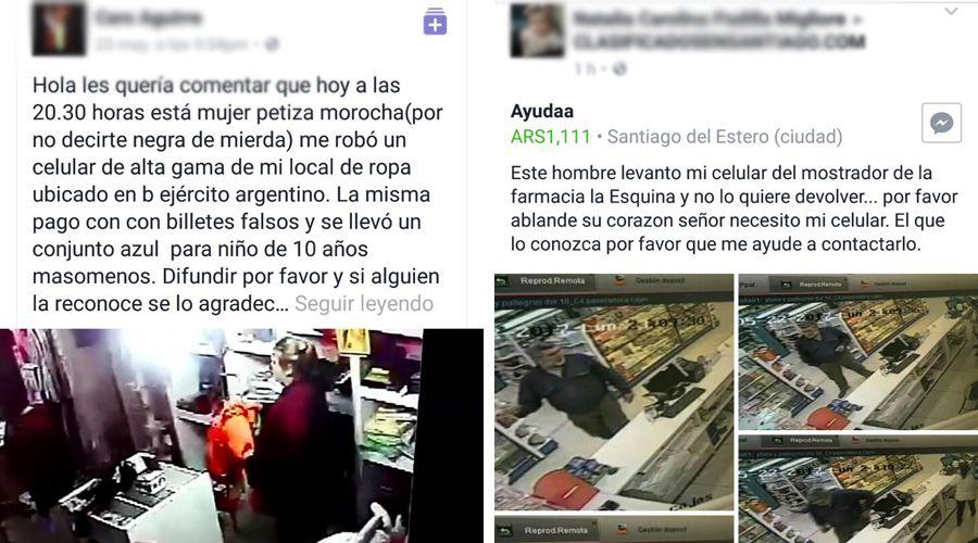 Denuncian y escrachan en Facebook por robos
