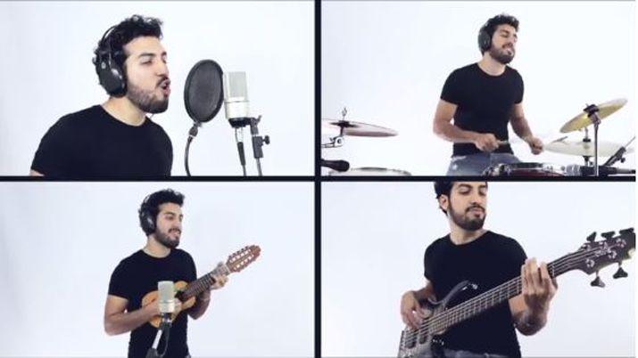 El msico Santiago Alvarado se animó al cover de un popular tema