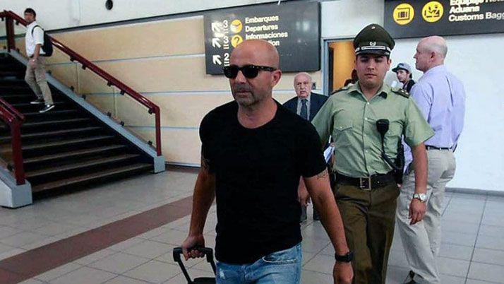 Jorge Sampaoli llegoacute a la Argentina