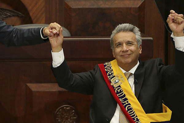 Soy el presidente de todos dijo Leniacuten Moreno al asumir  su mandato en Ecuador