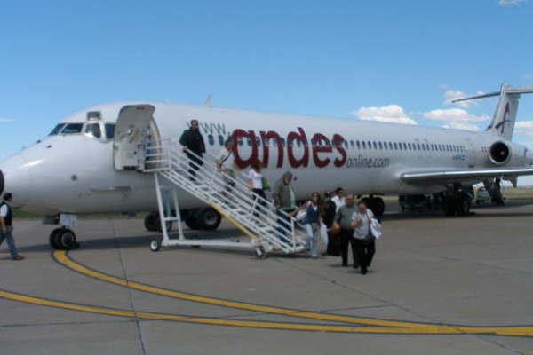 Inauguran hoy los vuelos de Andes hacia Las Termas