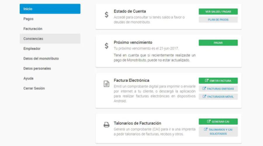 La AFIP lanzoacute una web para monotributista