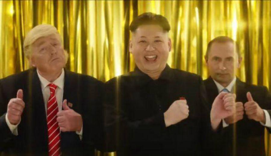 La divertida publicidad que reuacutene a Trump Kim Jong-un y Putin