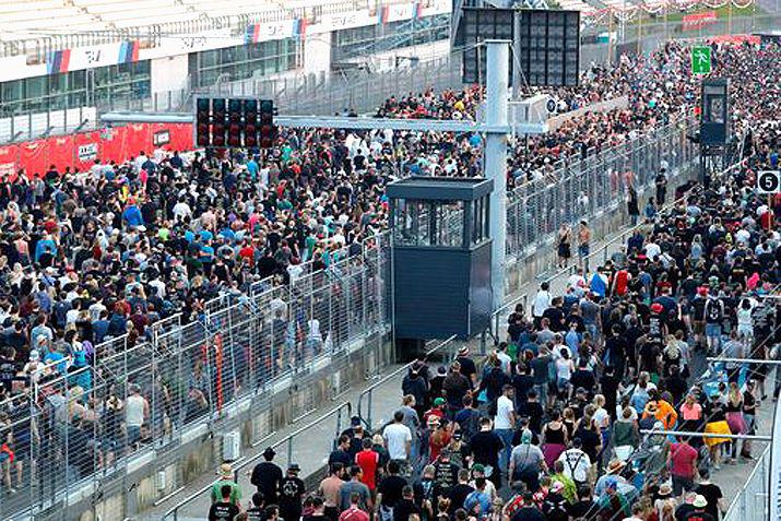 La policía alemana hizo desalojar el festival de rock