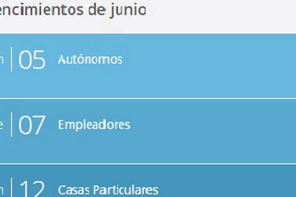 Recuerdan que el lunes vence el pago de contribuciones y aportes para los autoacutenomos
