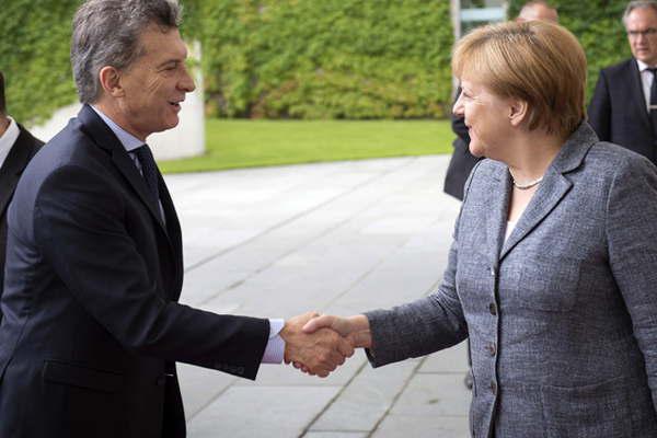 aacutengela Merkel y Macri buscaraacuten avanzar en acuerdos comercial