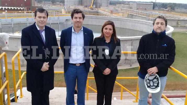 Funcionarios de Nacioacuten y provincia recorrieron la planta depuradora