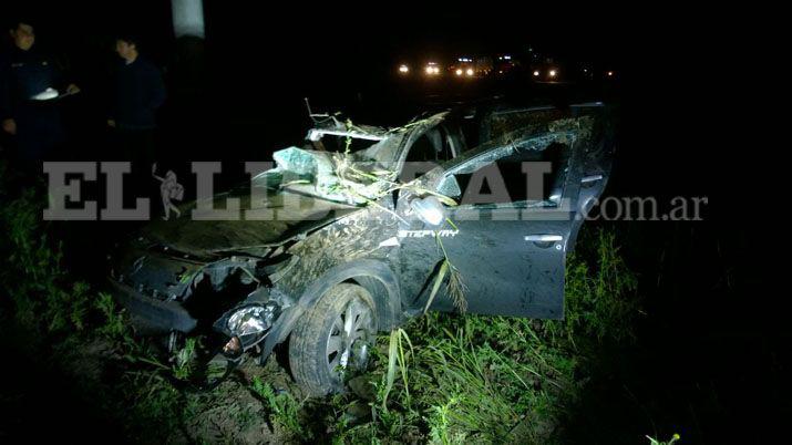 Ruta 89- una mujer falleció al chocar un auto y una camioneta