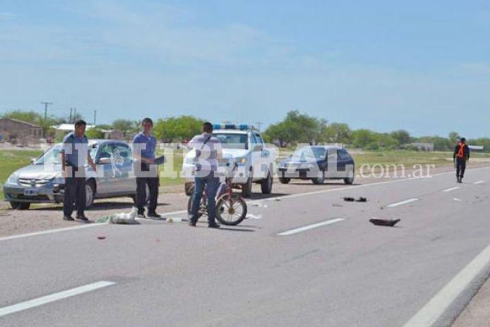 El motociclista fue derivado de urgencia a la ciudad Capital