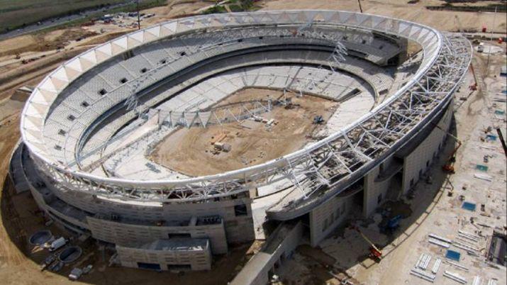 Encontraron una bomba en el nuevo estadio del Atlético de Madrid