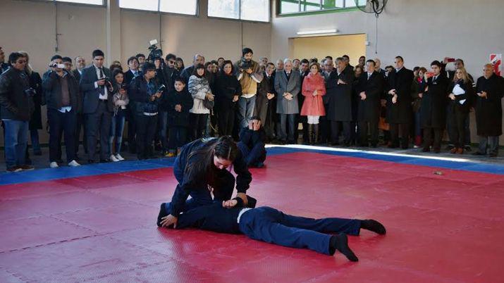 La gobernadora inauguroacute el complejo de Formacioacuten Policial