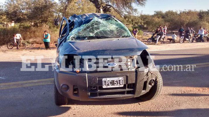 Cuatro heridos tras el vuelco de una camioneta en la Ruta 34