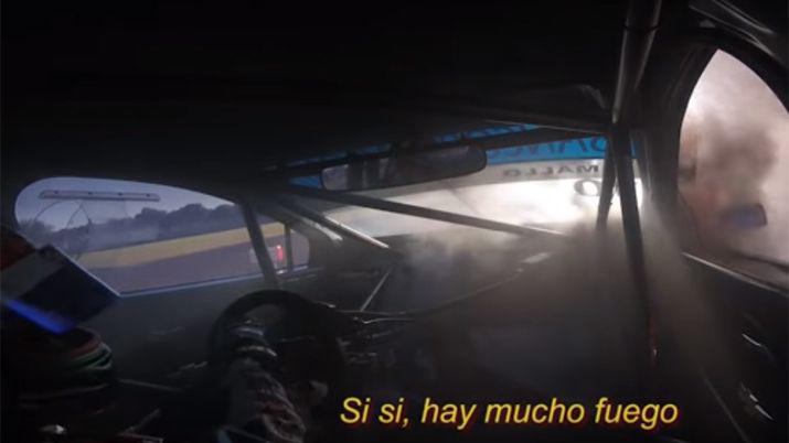 VIDEO  Asiacute se incendioacute el auto de Mallo en Las Termas