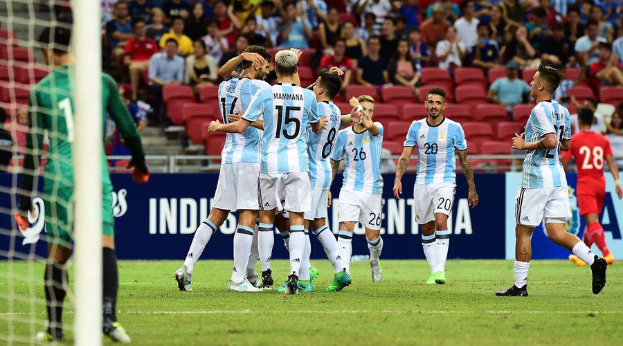 Videos  Argentina derrotoacute a Singapur por 6 a 0