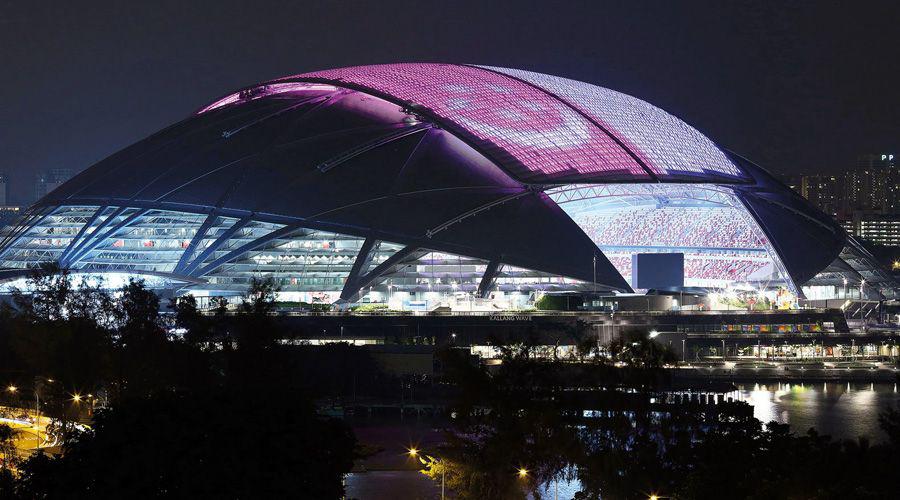 Coacutemo es el futurista Estadio Nacional de Singapur