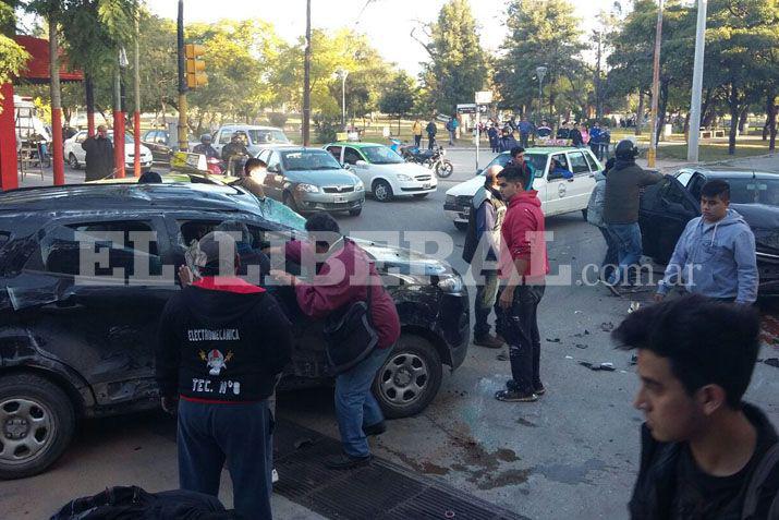 El accidente se produjo en la tarde de este martes frente a la Plaza Sarmiento