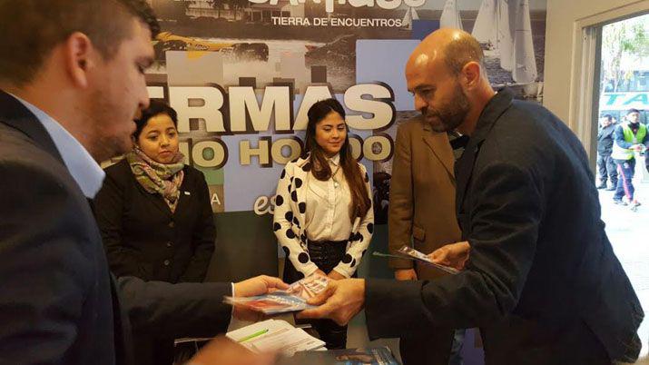 El Ministro de Transporte visitó el aeropuerto de Las Termas