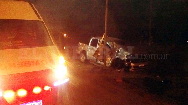 Ruta 34- Una mujer herida tras chocar su camioneta con un camioacuten