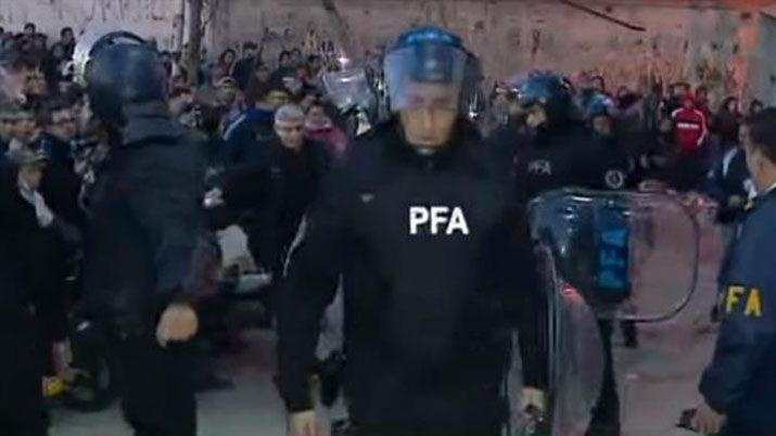 Nuevo operativo en medio de una protesta en La Salada