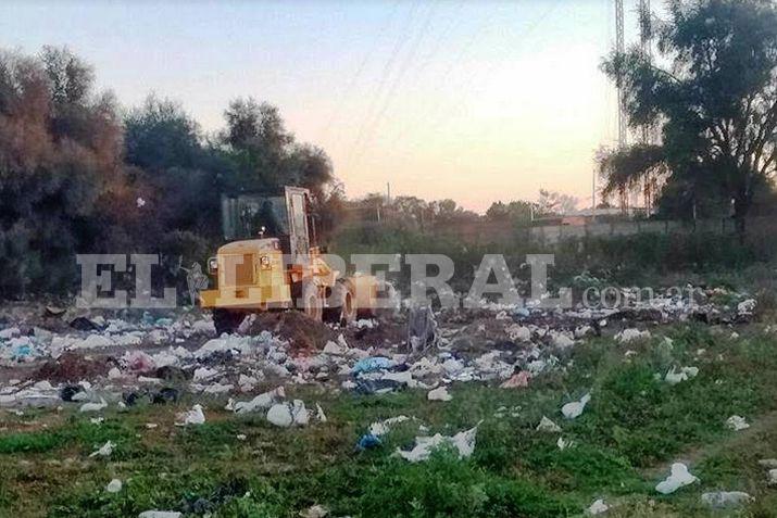 La comuna pampeña realiza la limpieza de terrenos