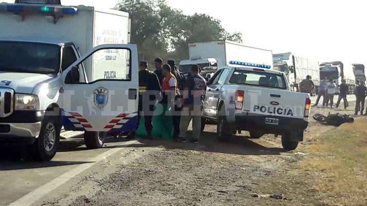 Dos muertos en accidente en el empalme de las rutas 9 y 208