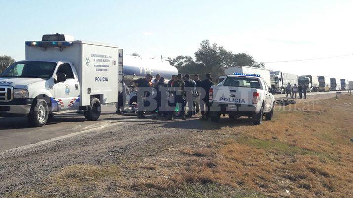 Dos muertos en accidente en el empalme de las rutas 9 y 208