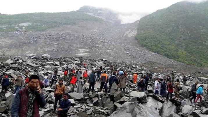 Un deslizamiento de tierra hizo desaparecer a todo un pueblo