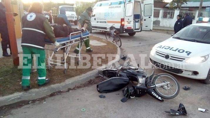 Las Termas- motociclista embistió a un turista cordobés  